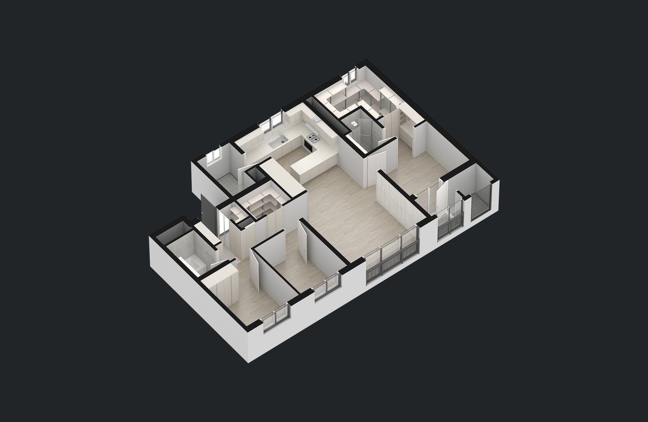 84A 단위세대 3D