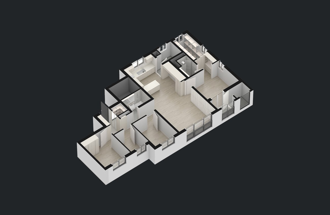 84B 단위세대 3D