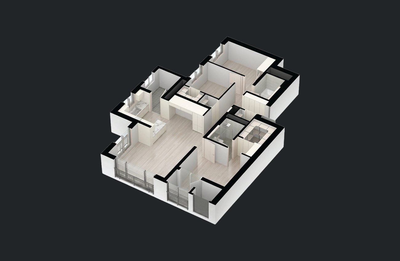 84B 단위세대 3D